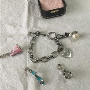 Juicy Couture Charm Bracelet with 4 charms